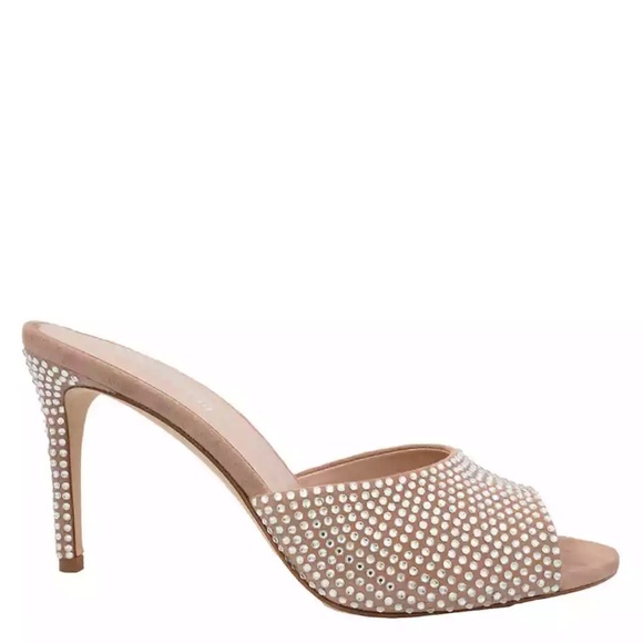 Paris Texas Ladies Powder Diamond Holly 105 Stiletto Mules - Picture 3 of 3